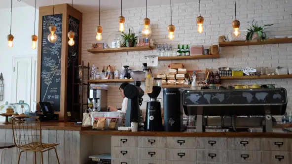 Kleiner Kaffee Laden