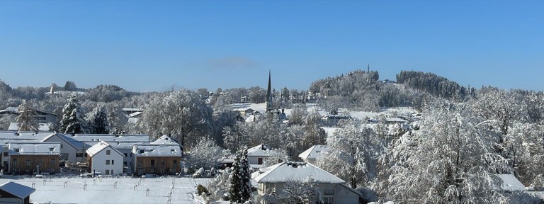Stadt im Schnee