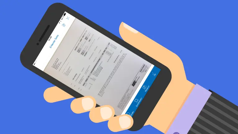 Screenshot EasyScan - Erfasste Seite