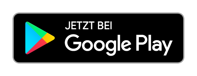 Logo des Google Play Stores auf schwarzem Hintergrund