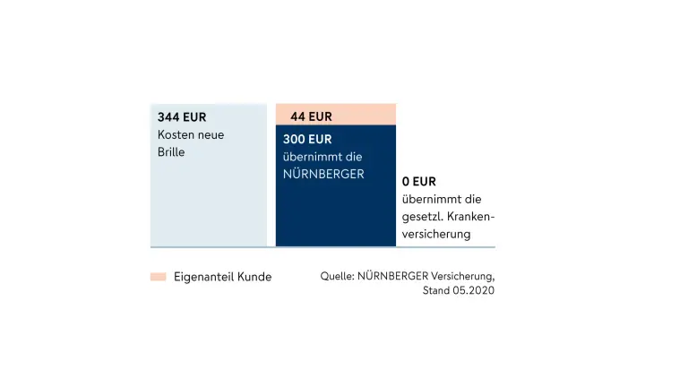 Grafik Beispielrechnung Brillenkosten