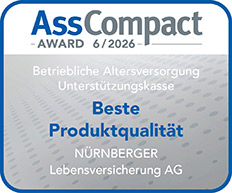 Siegel AssCompact NÜRNBERGER bAV Beste Produktqualität