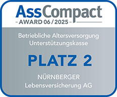 Siegel AssCompact NÜRNBERGER bAV Platz 2