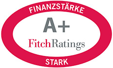 Siegel Fitch Ratings: A+ (Finanzstärke)