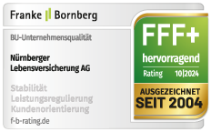 Siegel Franke Bornberg: Berufsunfähigkeitsversicherung hervorragend