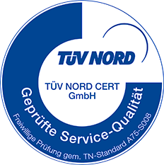 Siegel TÜV NORD Service Qualität